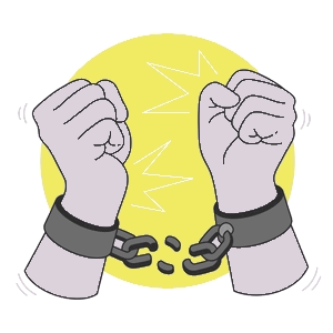 broken handcuff - freedom